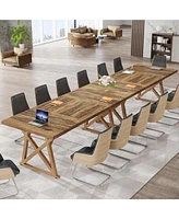 Tribesigns 71 in Conference Room Table, Meeting Table for 8 People, 6ft Conference Table, Modern Seminar Table, Boardroom Table, Large Table for Meeti