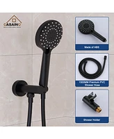 Casainc 10 Inch Showerhead Round Single Function Balance Valve Concealed Faucet