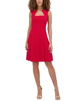 kensie Women's Cutout Fit & Flare Dress