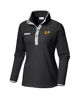 Columbia Women's Black Chicago Blackhawks Benton Springs Half-Snap Jacket