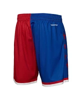 Mitchell & Ness Men's Royal Philadelphia 76ers Big Face 5.0 Fashion Shorts