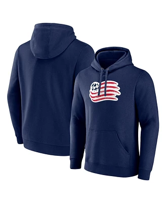 Fanatics Men's Navy New England Revolution Logo Pullover Hoodie