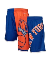 Mitchell & Ness Men's Blue New York Knicks Big Face 5.0 Fashion Shorts