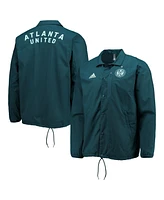 Adidas Men's Green Atlanta United Fc Anthem Full-Snap Jacket