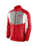 Fanatics Men's Red Toronto Fc Fundamentals Raglan Full-Zip Track Jacket