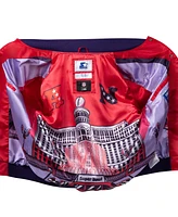 Starter Men's x Msx by Michael Strahan Red Super Bowl Lviii The Fountain Full-Snap Satin Jacket