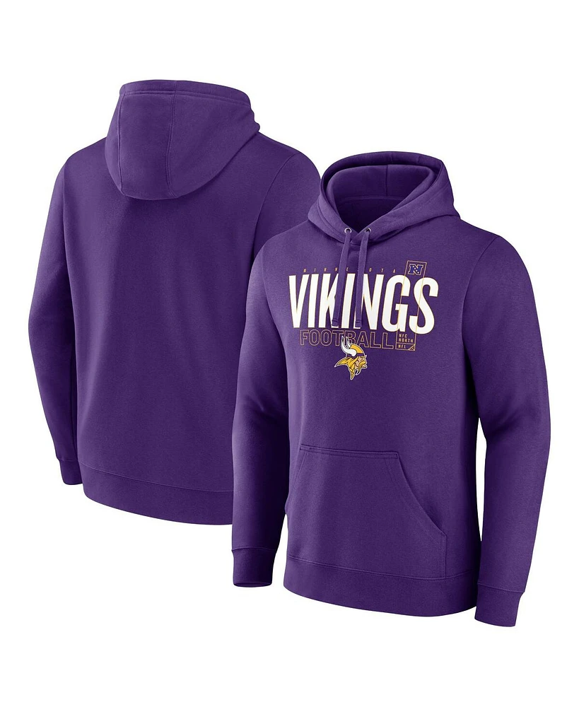 Fanatics Men's Purple Minnesota Vikings Pylon Outline Pullover Hoodie