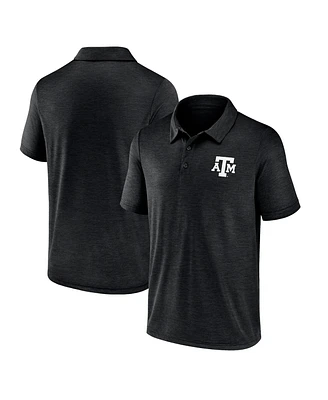 Fanatics Men's Heather Black Texas A M Aggies Primary Logo Polo