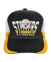 Mitchell & Ness Big Boys and Girls Black Pittsburgh Steelers Retrodome Precurved Adjustable Hat