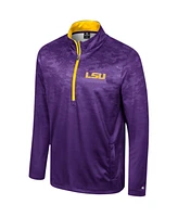 Colosseum Men's Purple Lsu Tigers The Machine Half-Zip Jacket