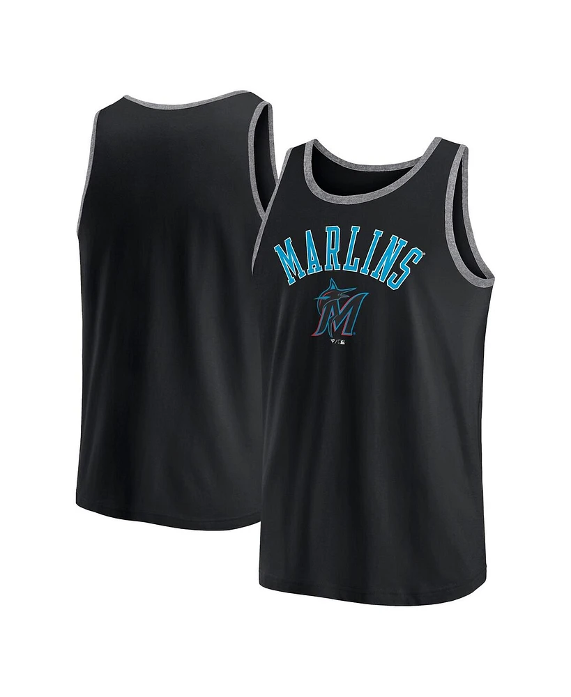 Fanatics Men's Black Miami Marlins Bet Tank Top