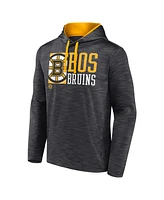 Fanatics Men's Charcoal Boston Bruins Never Quit Pullover Hoodie