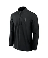 Fanatics Men's Black Chicago White Sox Front Office Woven Full-Zip Jacket