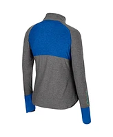 Colosseum Women's Black Ucla Bruins Morningside Sleeve Hit Raglan Quarter-Zip Top