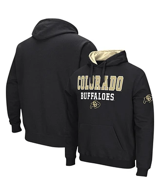 Colosseum Men's Black Colorado Buffaloes Sunrise Pullover Hoodie