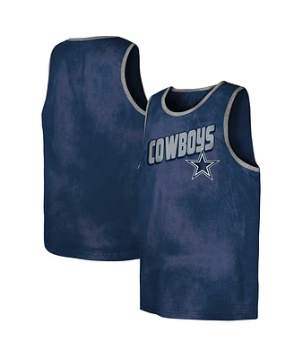 Outerstuff Big Boys and Girls Navy Dallas Cowboys Sun-Bleached Ride the Tide Tank Top