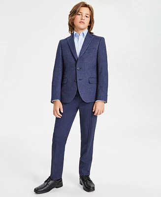 Big Boys Herringbone Classic Fit Stretch 2-Piece Suit