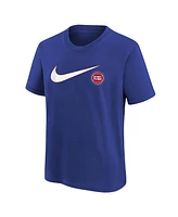 Nike Big Boys and Girls Blue Detroit Pistons Swoosh T-Shirt