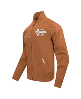 Pro Standard Men's Brown Atlanta Braves Paint The City Twill Full-Zip Jacket