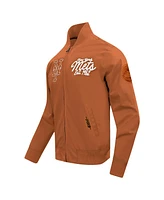 Pro Standard Men's Brown New York Mets Paint The City Twill Full-Zip Jacket