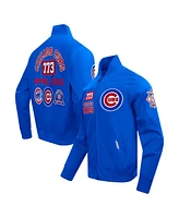 Pro Standard Men's Royal Chicago Cubs Area Code Twill Full-Zip Jacket