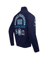 Pro Standard Men's Navy Seattle Mariners Area Code Twill Full-Zip Jacket