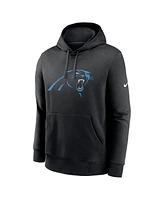 Nike Men's Black Carolina Panthers Club Logo Pullover Hoodie