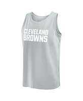 Fanatics Men's Gray Cleveland Browns Elements Tank Top