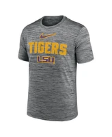 Nike Men's Anthracite Lsu Tigers Campus Slant Velocity Performance T-Shirt