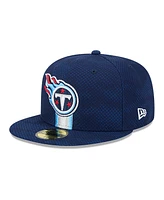 New Era Men's Navy Tennessee Titans 2024 Sideline 59FIFTY Fitted Hat