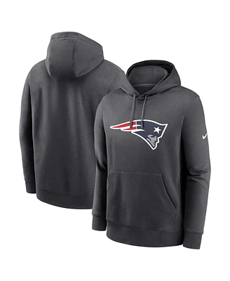 Nike Men's Anthracite New England Patriots Club Logo Pullover Hoodie