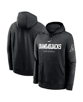 Nike Men's Black Arizona Diamondbacks Fashion Club Pullover Hoodie