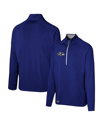 Outerstuff Men's Purple Baltimore Ravens Grind Iron Quarter-Zip Top