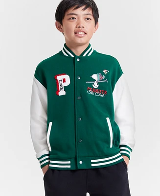 Epic Threads Little & Big Boys Peanuts Varsity Jacket, Created for Macy's