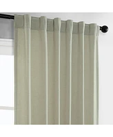 Half Price Drapes Greige Simply Faux Linen Curtain Pair (2 Panels