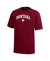 Champion Big Boys and Girls Maroon Montana Grizzlies Arch Over Logo T-Shirt