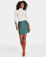 On 34th Women's Jacquard Mini Skirt, Created for Macy's