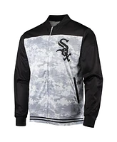 Stitches Men's Black Chicago White Sox Camo Full-Zip Jacket