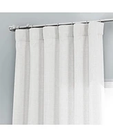 Half Price Drapes Magnolia Off White Italian Faux Linen Room Darkening Curtain