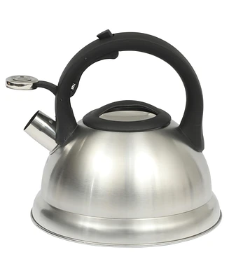 Mr. Coffee Hartbay Large 2.4 Quart Stainless Steel Whistling Tea Kettle