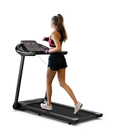 Skonyon 2.25HP Electric Folding Treadmill with Hd Led Display and App Control Speaker