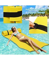 Skonyon 3-layer Tear-resistant Relaxing Foam Floating Pad-Yellow