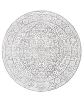 Safavieh Brentwood Ii BNT832F 5'x5' Round Area Rug