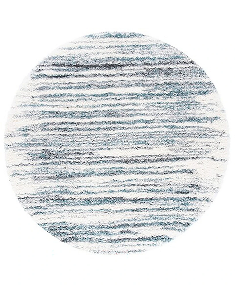 Safavieh Fontana Shag FNT850B 5'3"x5'3" Round Area Rug