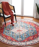 Safavieh Tucson Washable TSN104B 6'6"x6'6" Round Area Rug