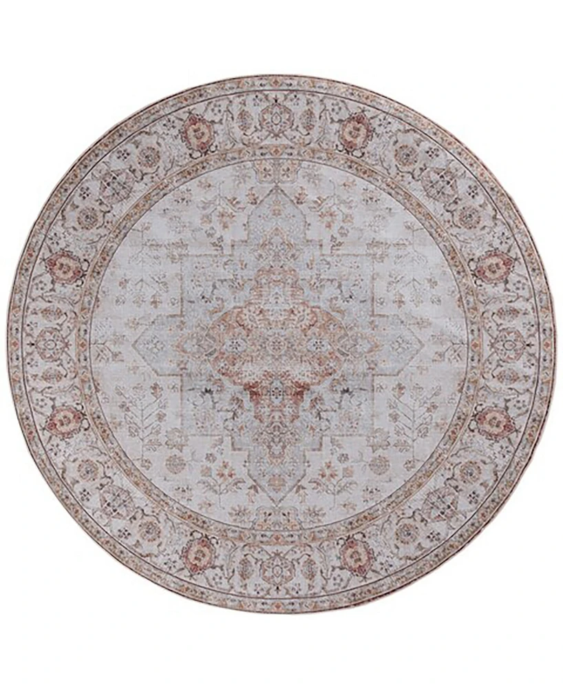 Safavieh Tucson Washable TSN105F 6'x6' Round Area Rug