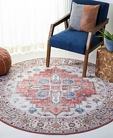 Safavieh Tucson Washable TSN109B 6'x6' Round Area Rug