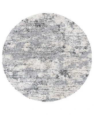 Safavieh Berber Shag 100 BER272A 8'x8' Round Area Rug