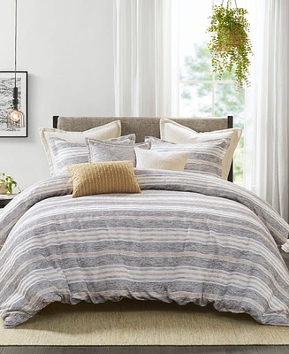 Madison Park Signature Oasis Oversized Chenille Jacquard Striped 9-Pc. Comforter Set, King/California King