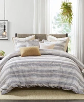 Madison Park Signature Oasis Oversized Chenille Jacquard Striped -Pc. Comforter Set